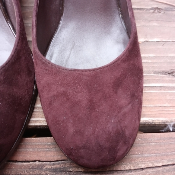 Cole Haan NikeAir Pumps 3.5" Heels Brown Suede Size 8.5B EUC. 126pem - Picture 5 of 10